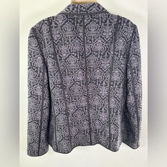 Sigrid Olsen women’s printed jacquard blazer size 8 - Picture 3 of 7